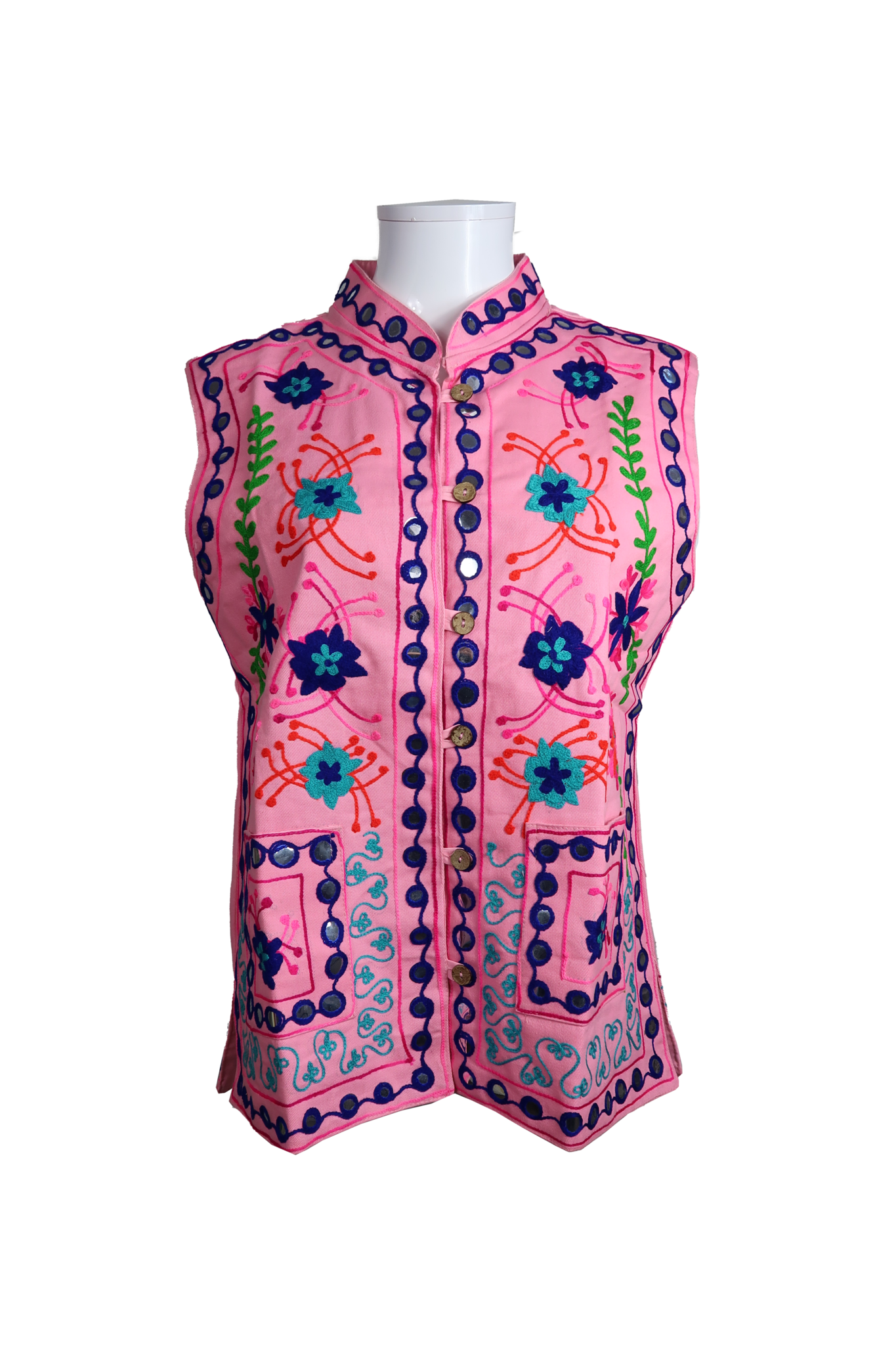 Add Flowers Gilet Rose