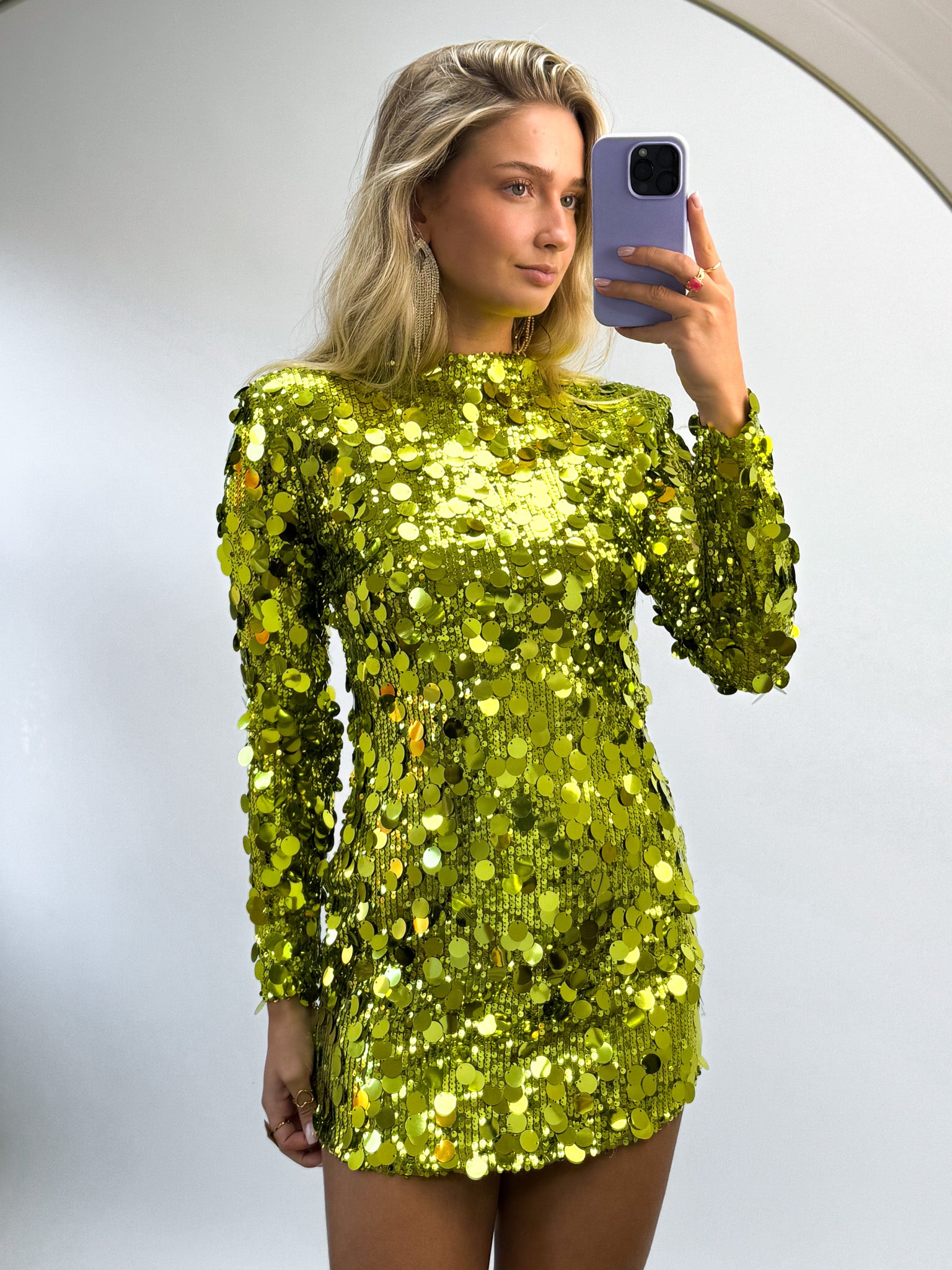 Dazzling Nights Dress Green