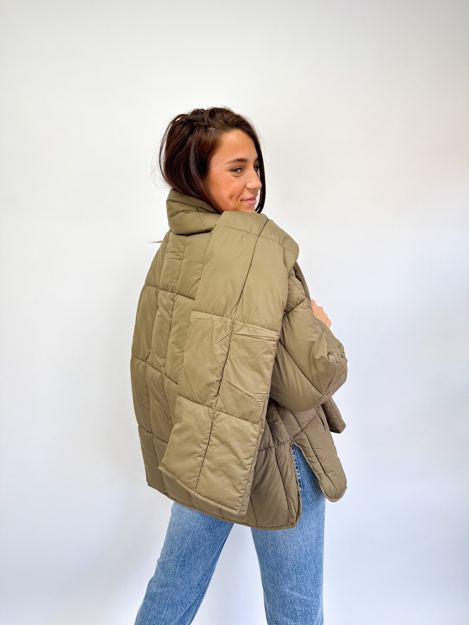 Ace Puffer Khaki