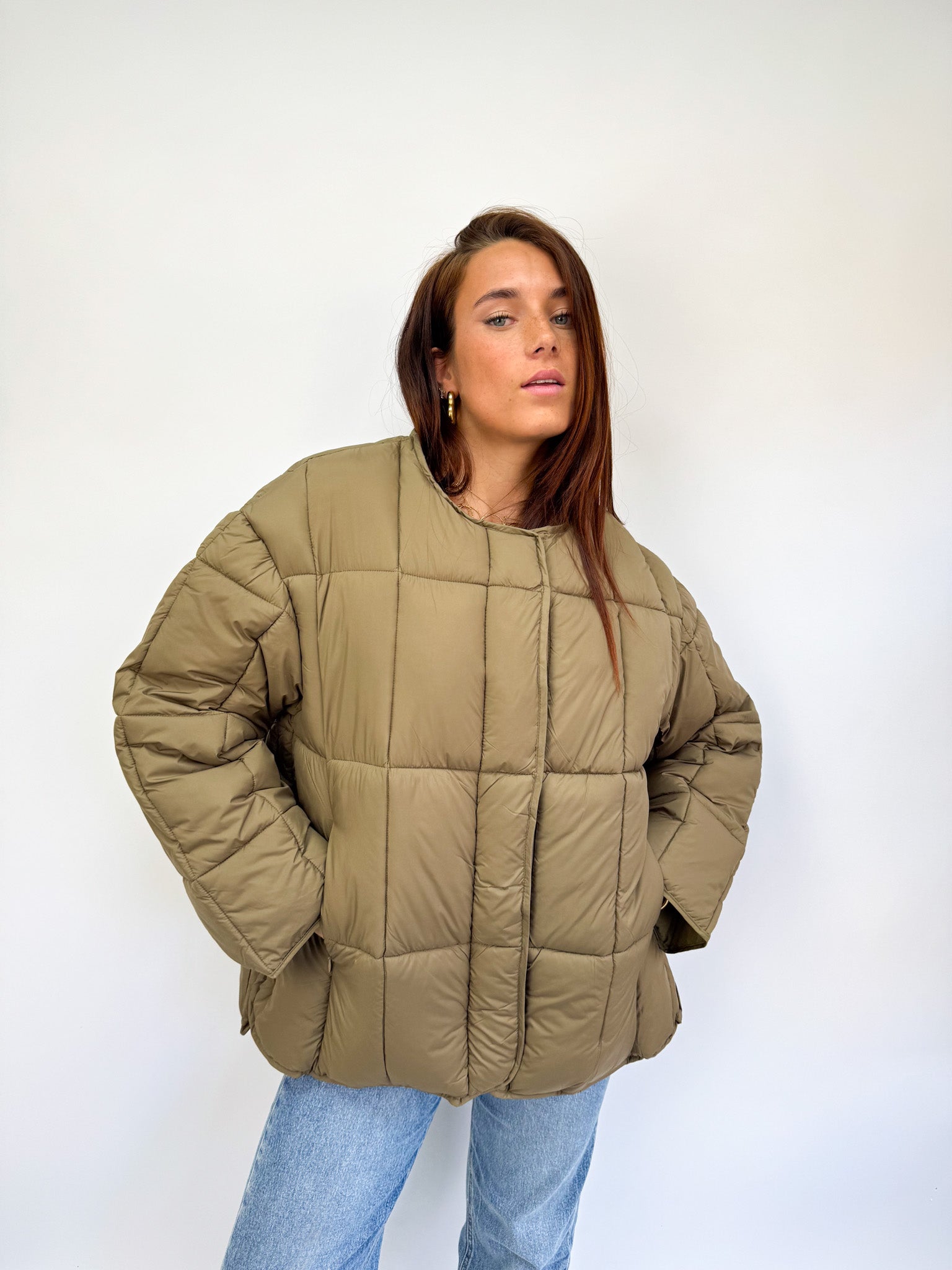 Ace Puffer Khaki