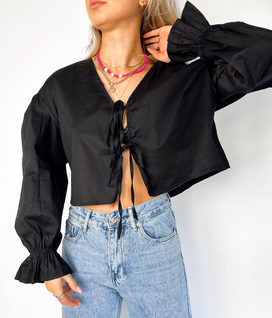 Amalfi Blouse Black