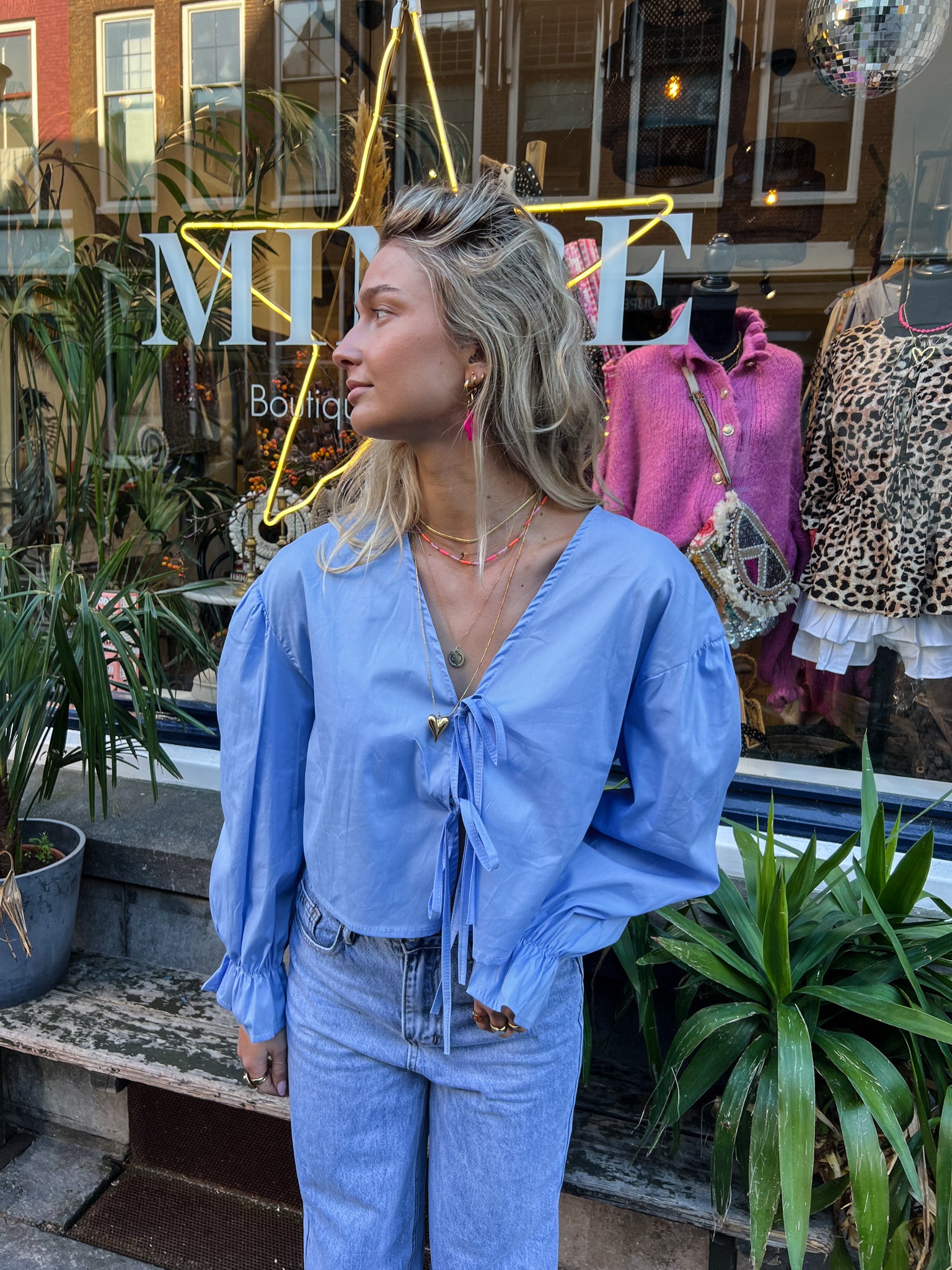 Amalfi Blouse Blue