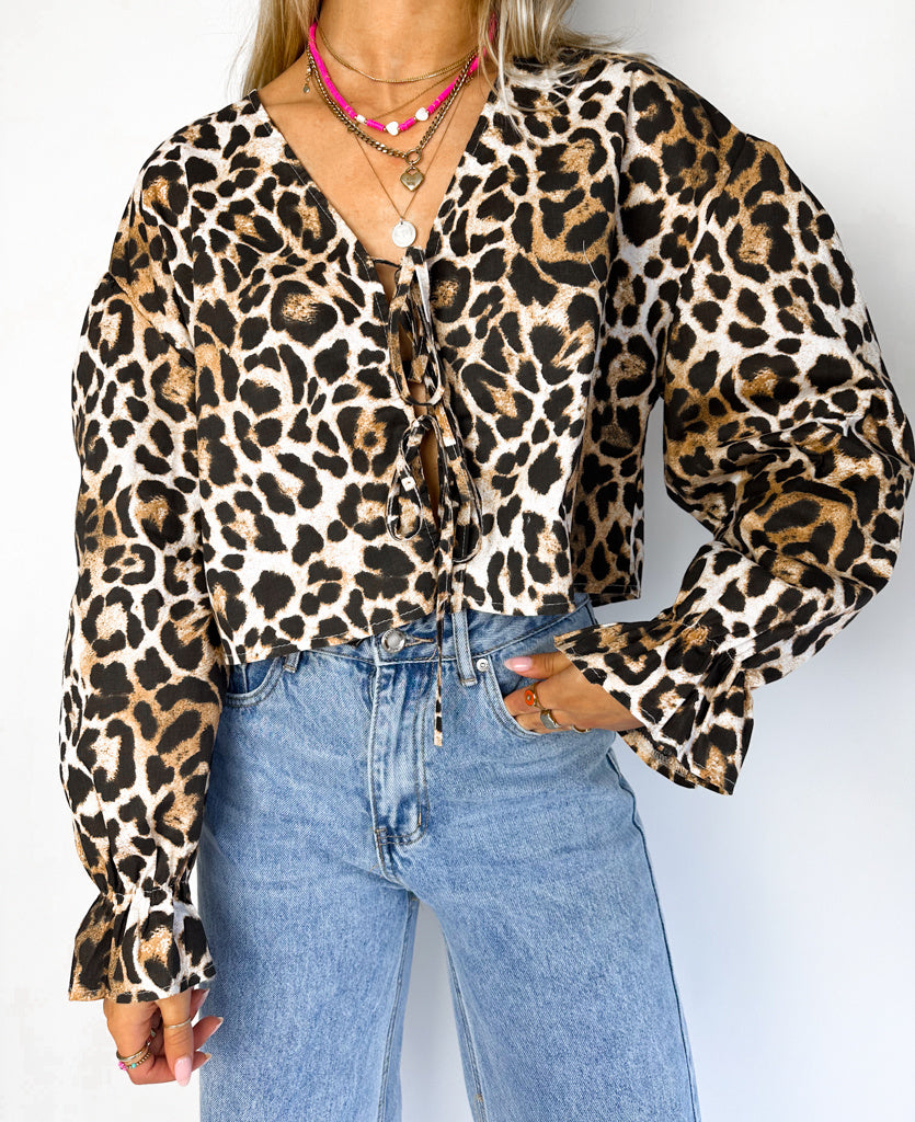 Amalfi Blouse Leopard