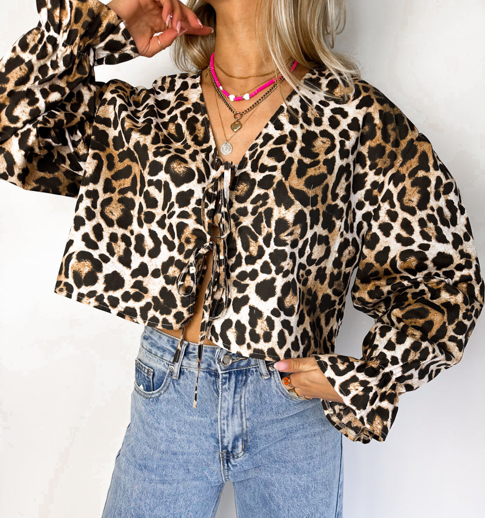 Amalfi Blouse Leopard