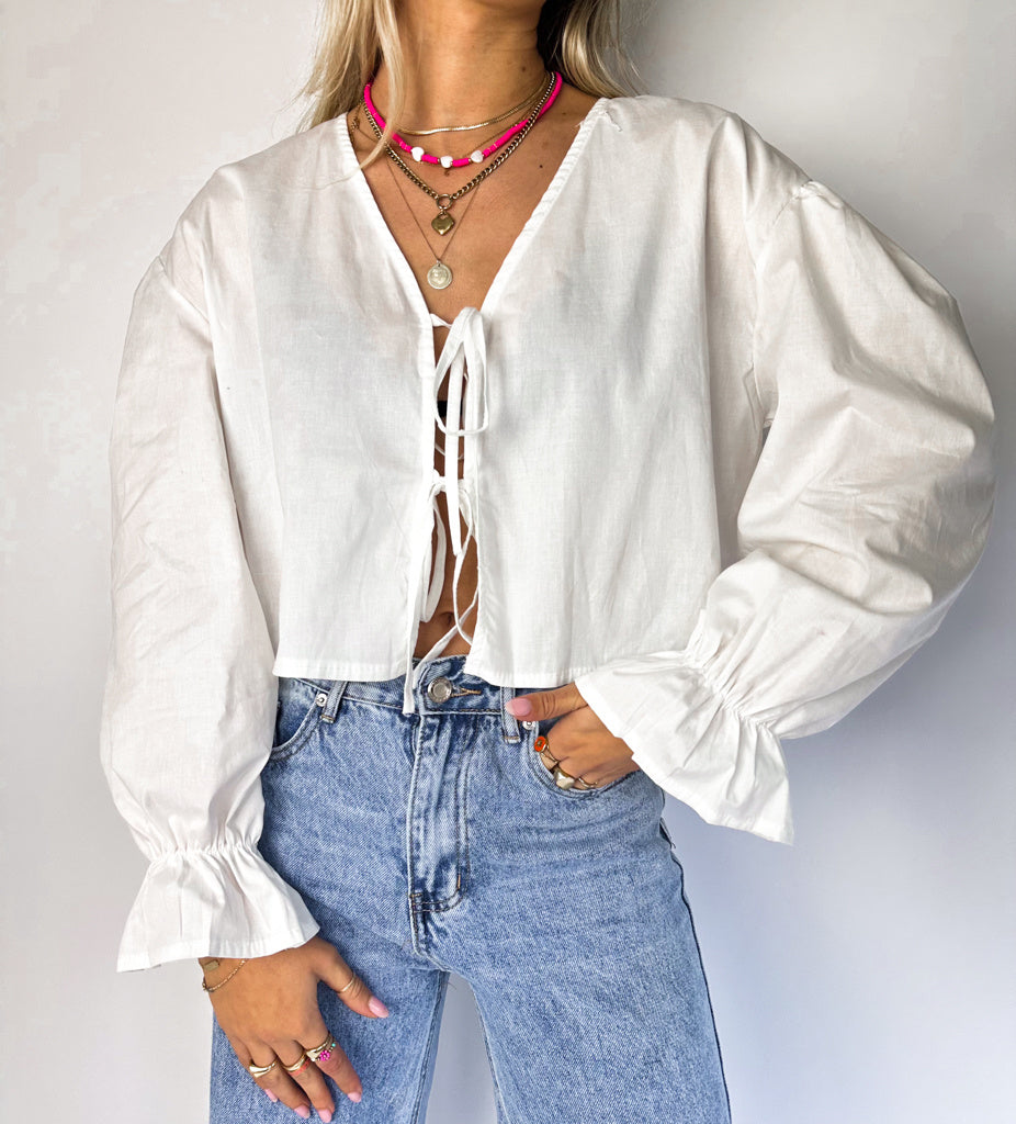 Amalfi Blouse White