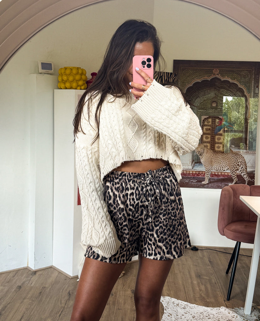 Leopard Loose Shorts