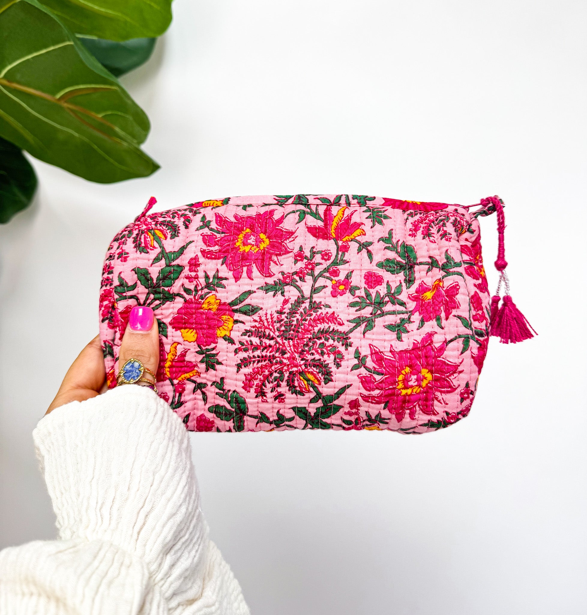 Beauty Bag Pink Flowerray 'Small'