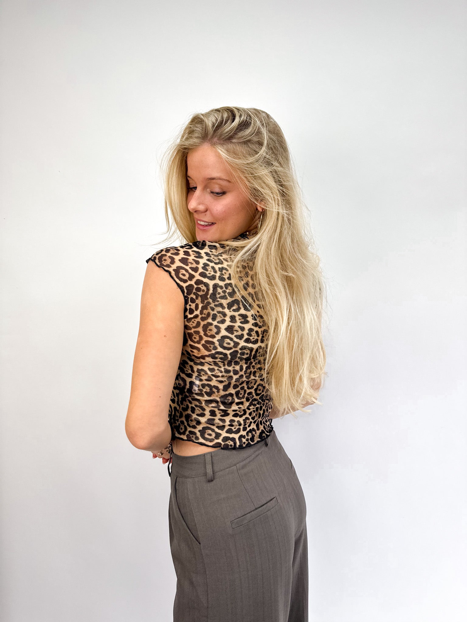 Bibi Lace Top Leopard