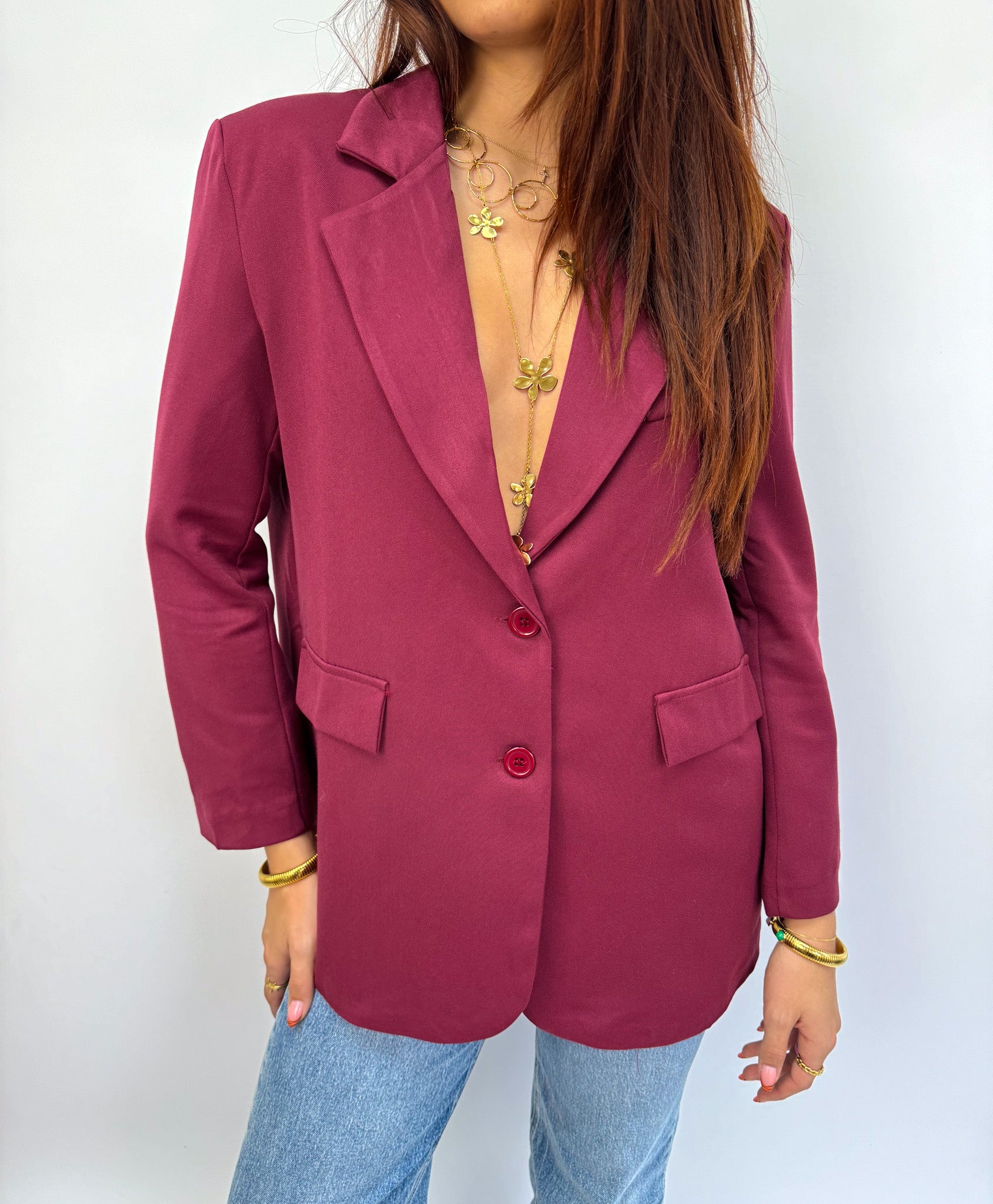 Blair Blazer Bordeaux