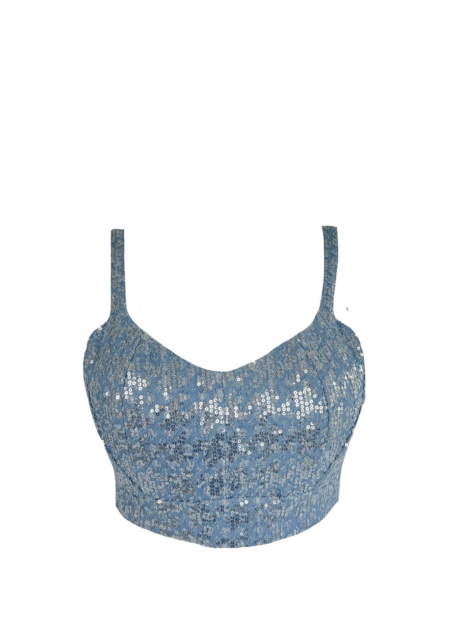 Glitter Bralette Blue