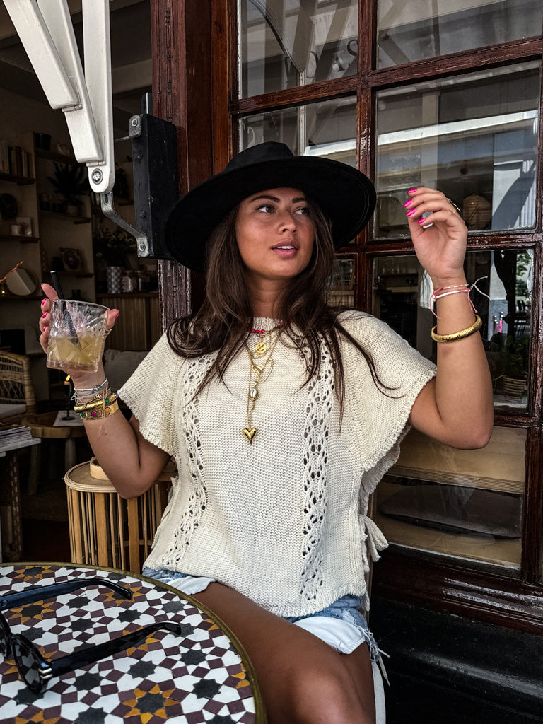 Brooklyn Knitted Top Beige