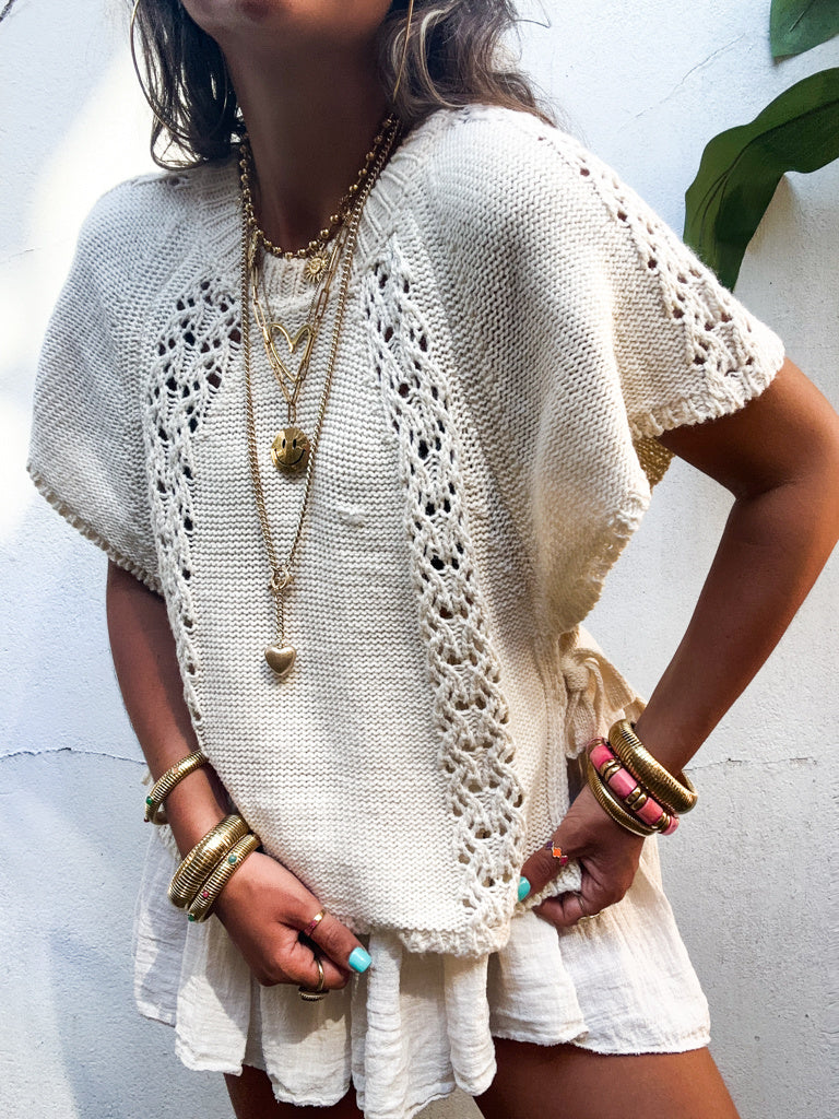 Brooklyn Knitted Top Beige