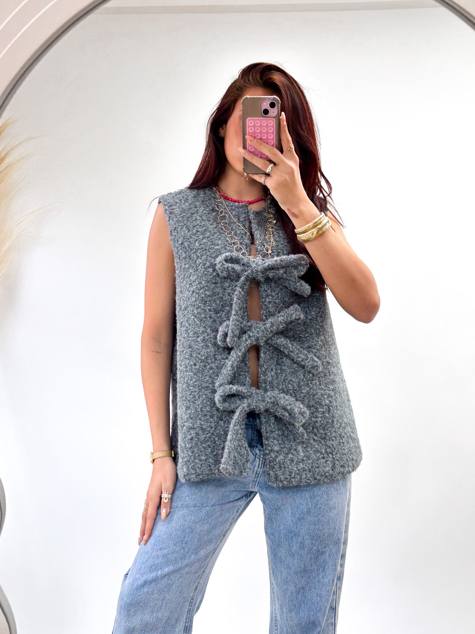 Charlie Bow Gilet Grey