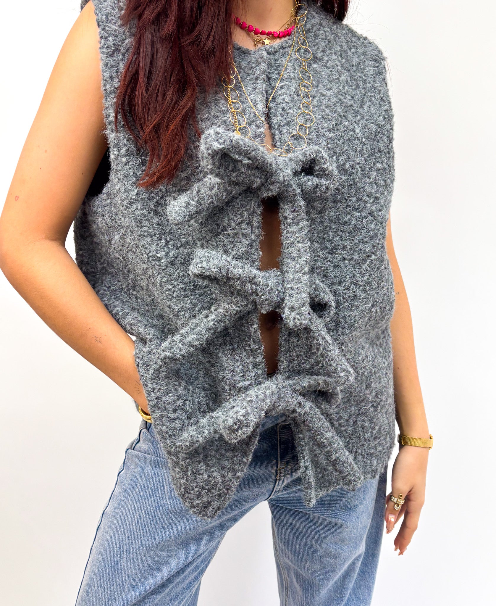 Charlie Bow Gilet Grey