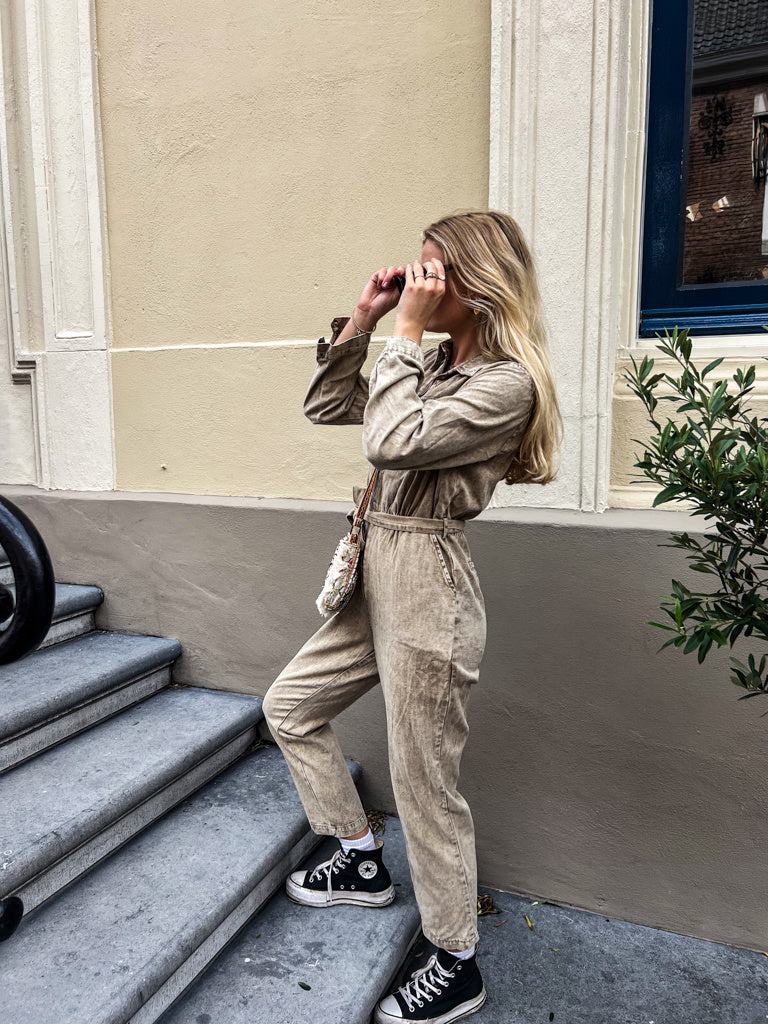 Cleo Jumpsuit Sand