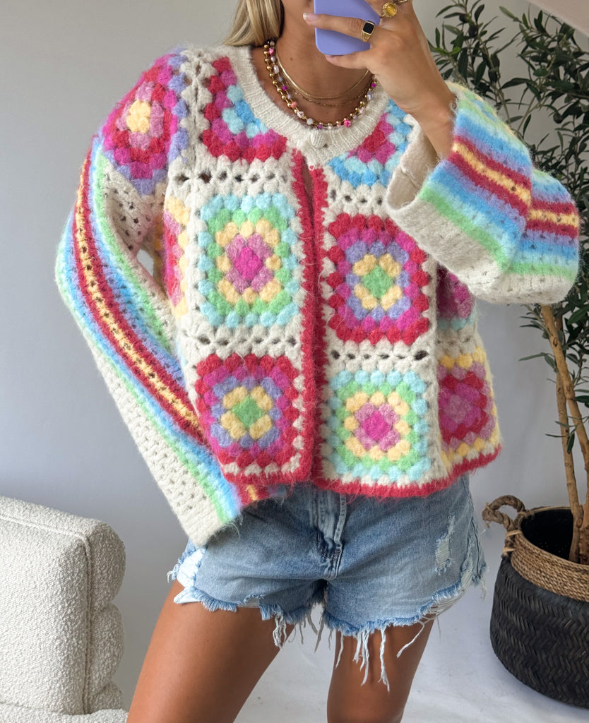 Crochet Vest Creme