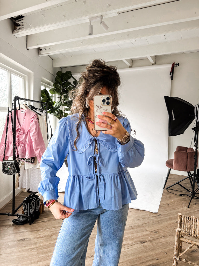 Dolly Blouse Skye Blue