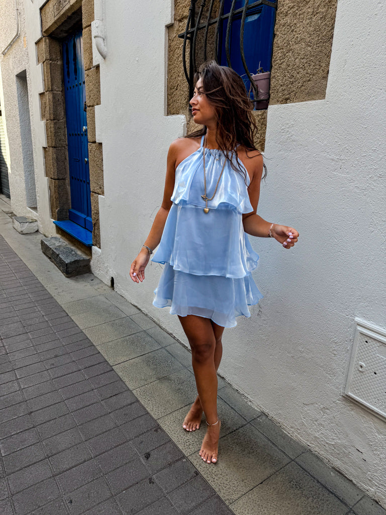 El Mar Dress Skye Blue