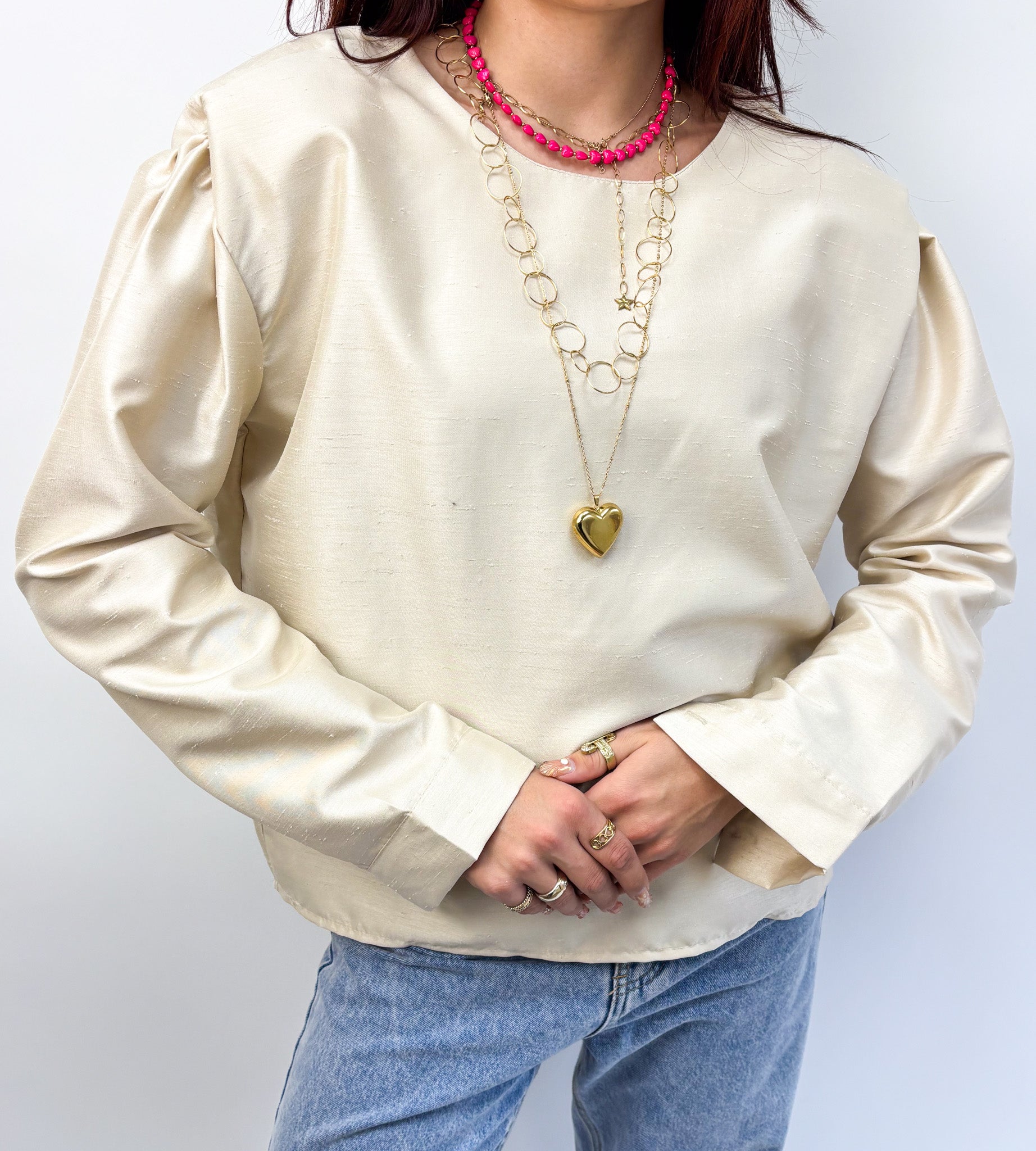 Flore Top Beige