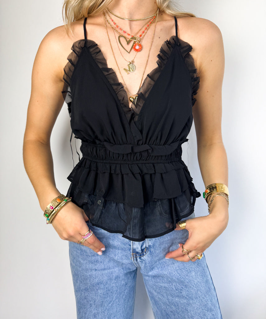 Flowy Top Black