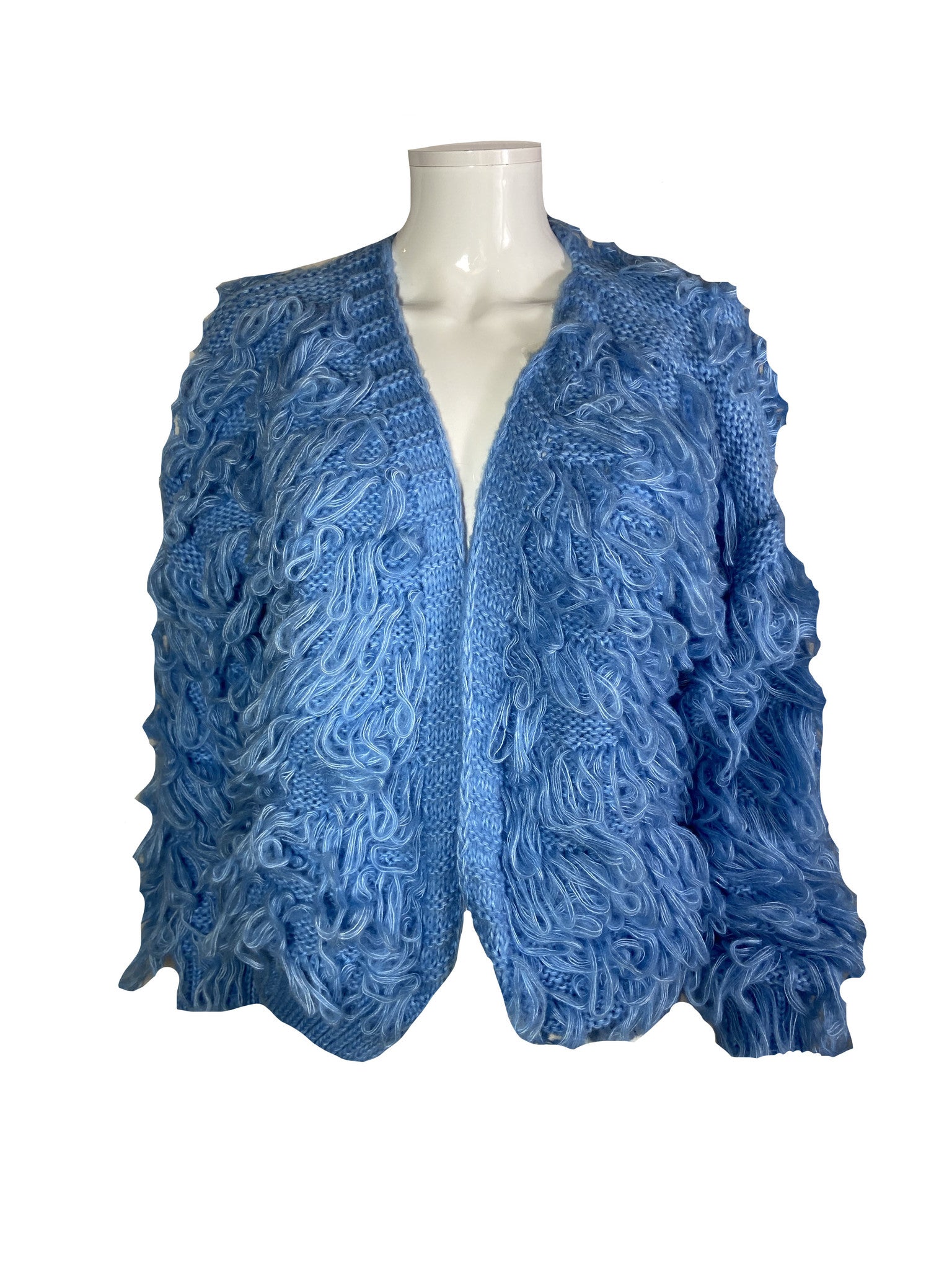 Fringe Vest Sky Blue