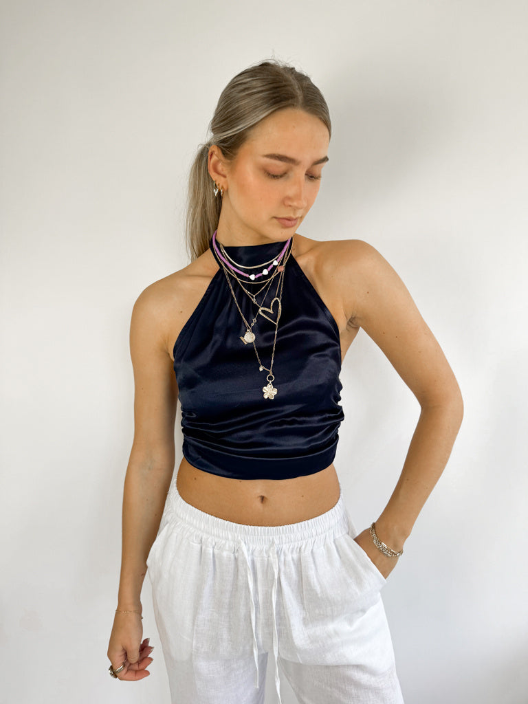 Halter Top Navy