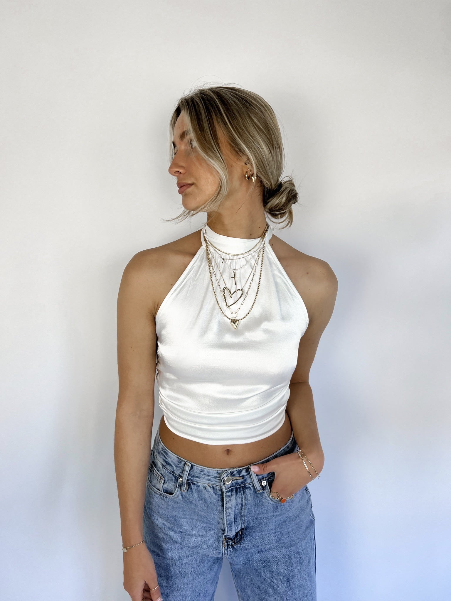 Halter Top White