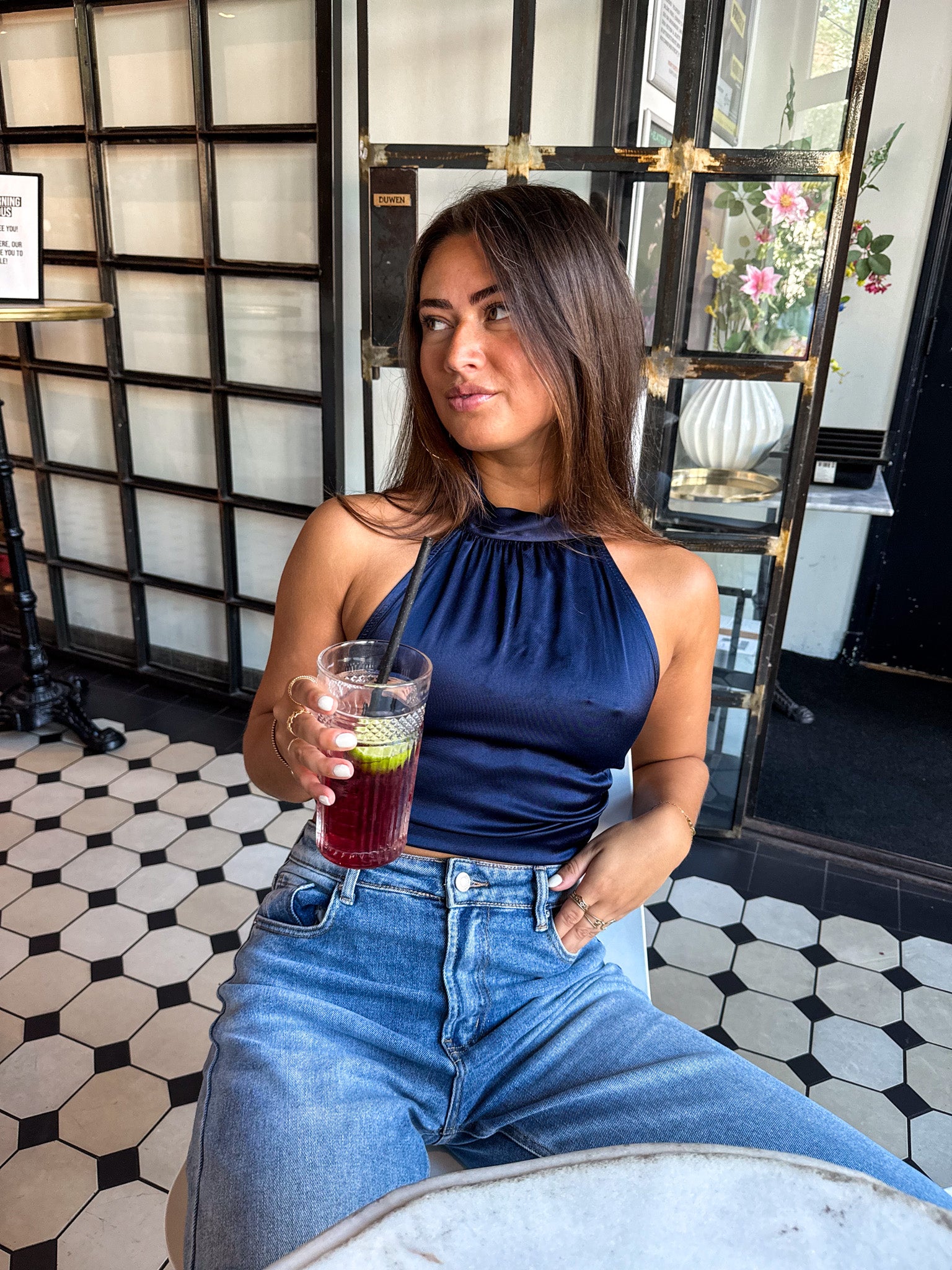 Halter Top Navy