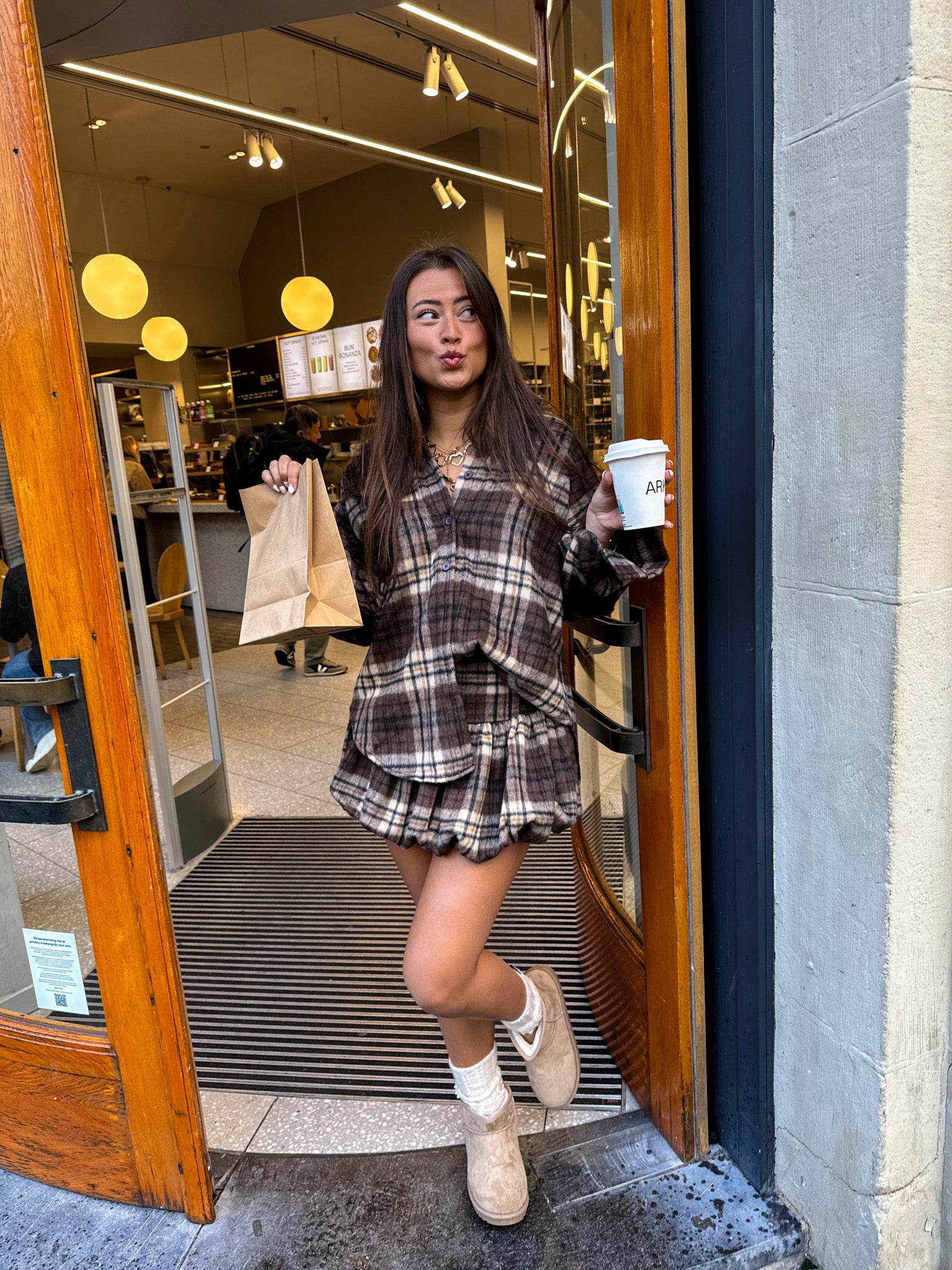 Hazel Checkered Skirt