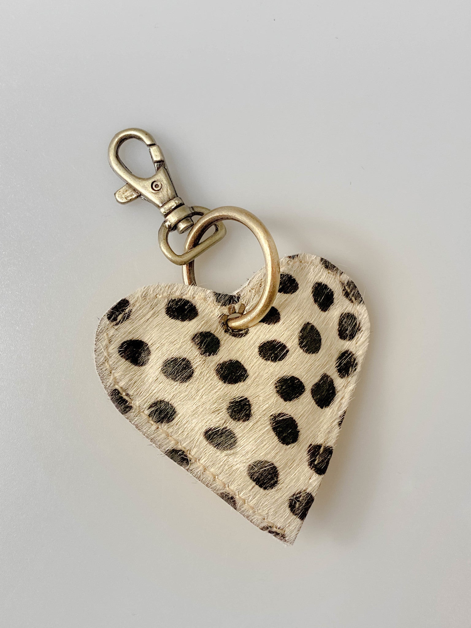 Cheetah Light Heart Keychain