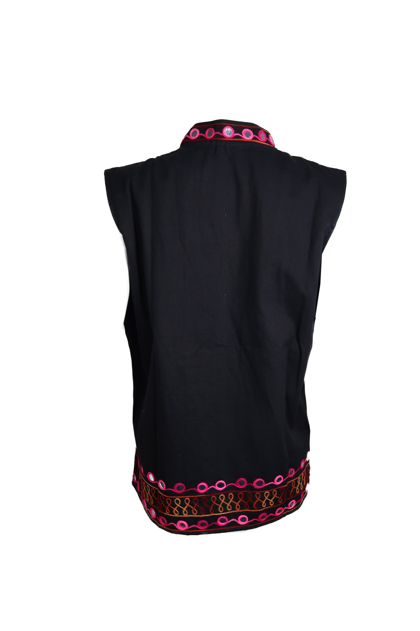 Add Flowers Gilet Black