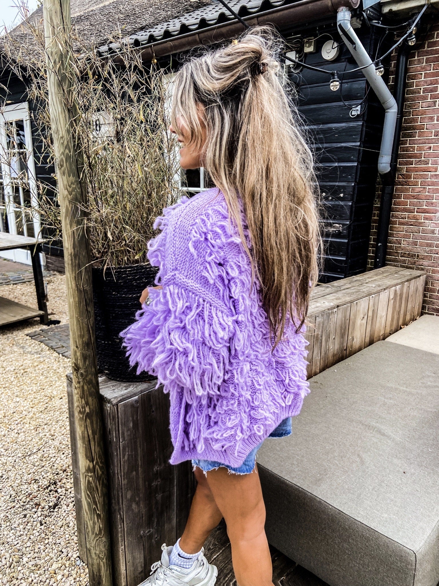 Fringe Vest purple