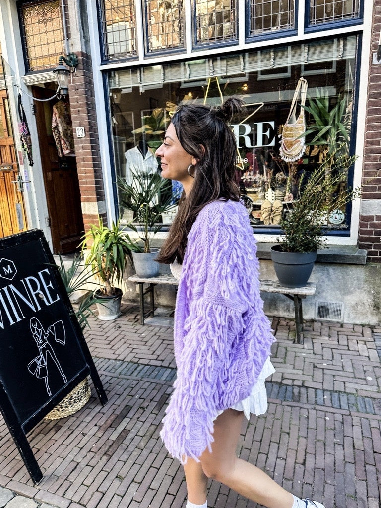 Fringe Vest purple