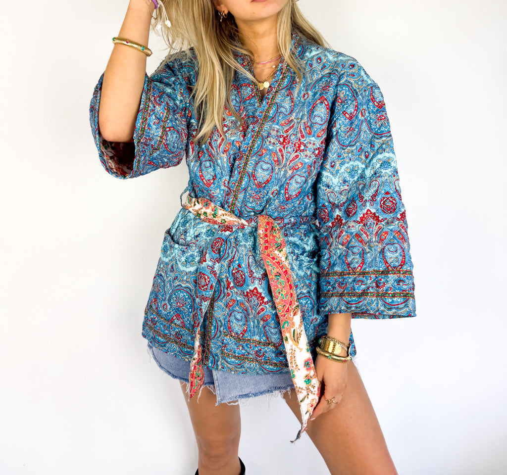 Island Kimono Skye Blue