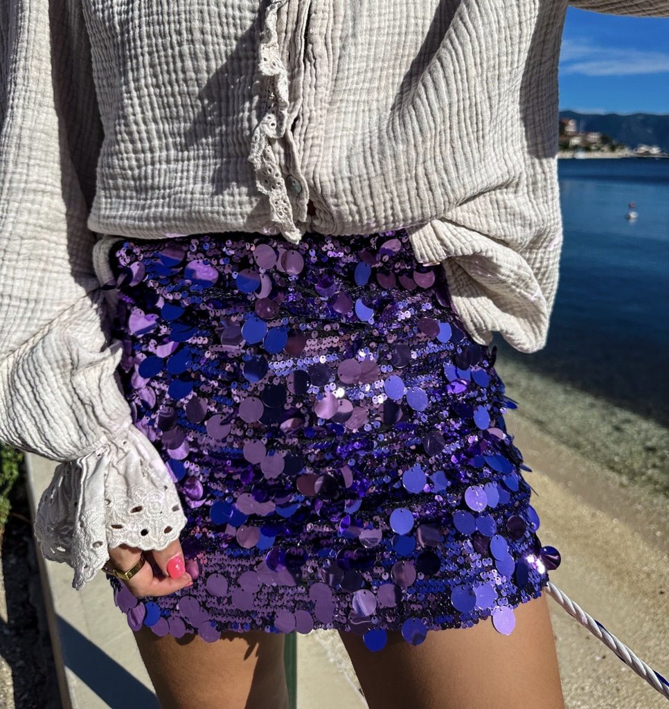 Joy Glitter Skirt Purple