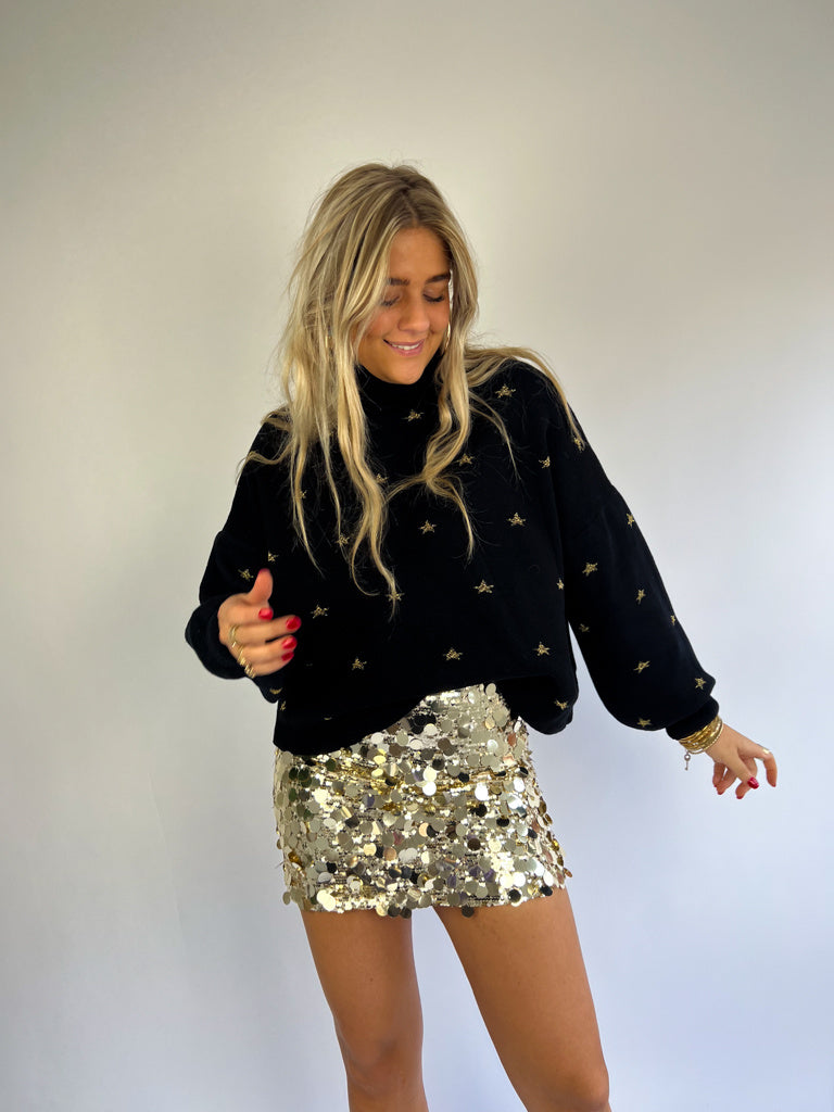 Joy Glitter Skirt Gold