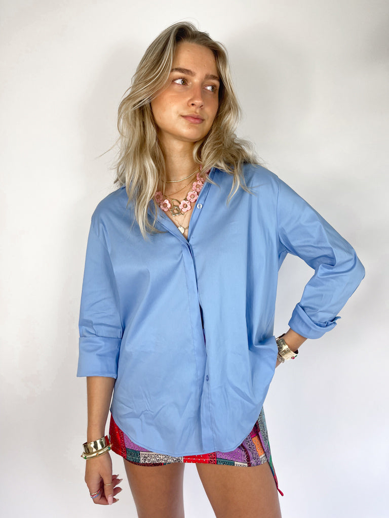 Julia Blouse Skye Blue