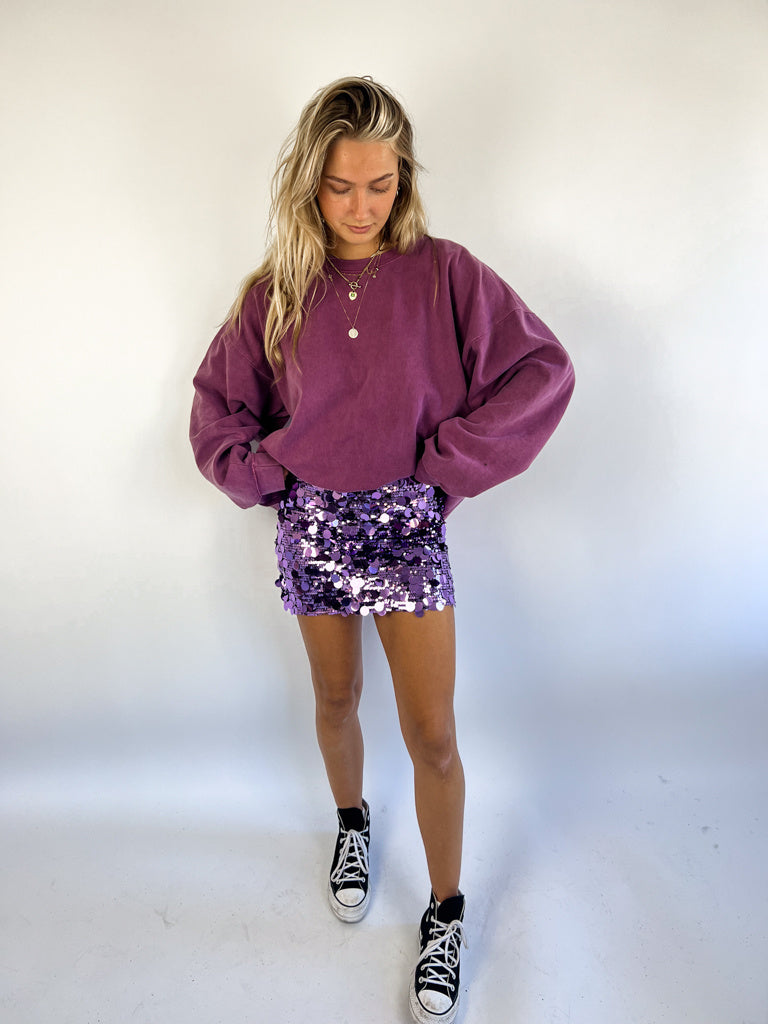 Joy Glitter Skirt Purple