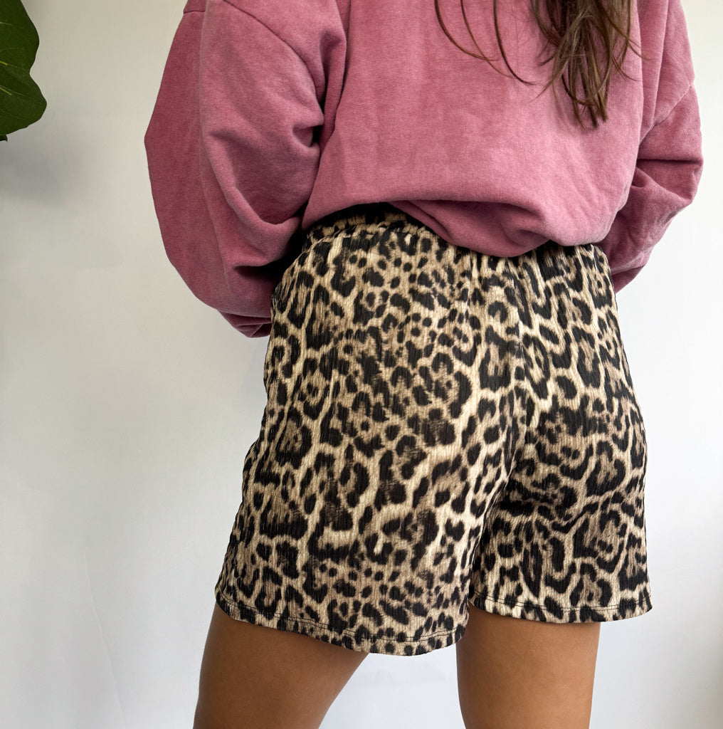 Leopard Loose Shorts