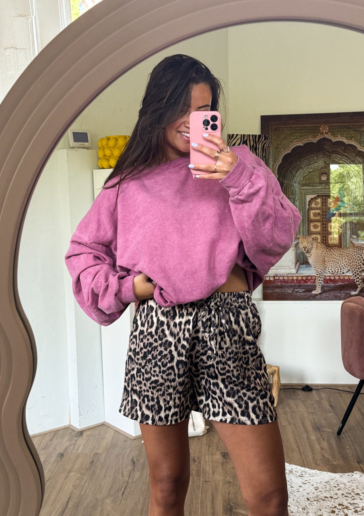 Leopard Loose Shorts