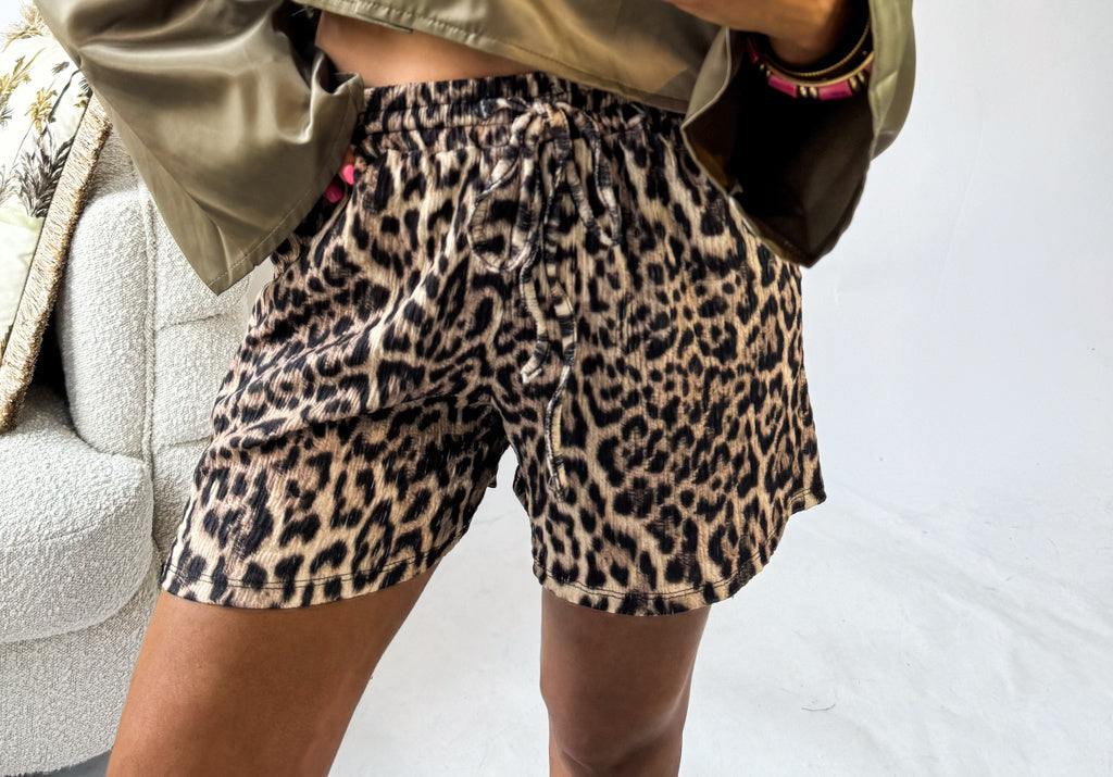 Leopard Loose Shorts