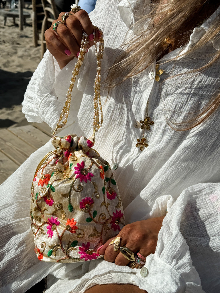 Lima Bucket Bag Pink Flower