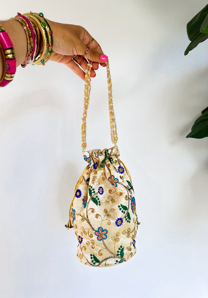 Lima Bucket Bag Blue Flower