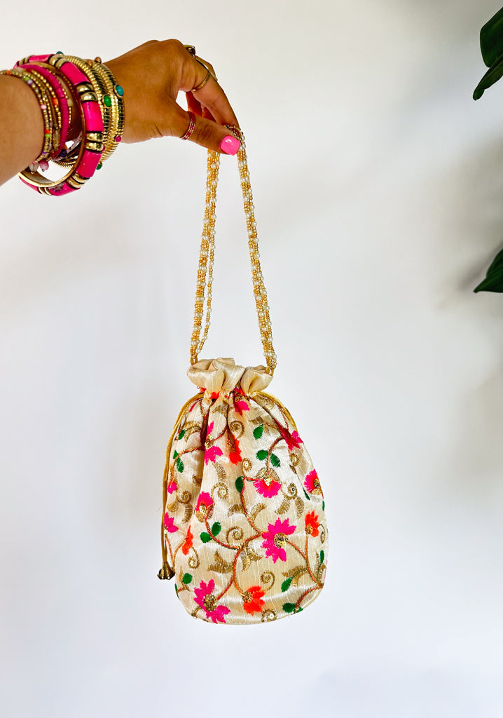 Lima Bucket Bag Pink Flower