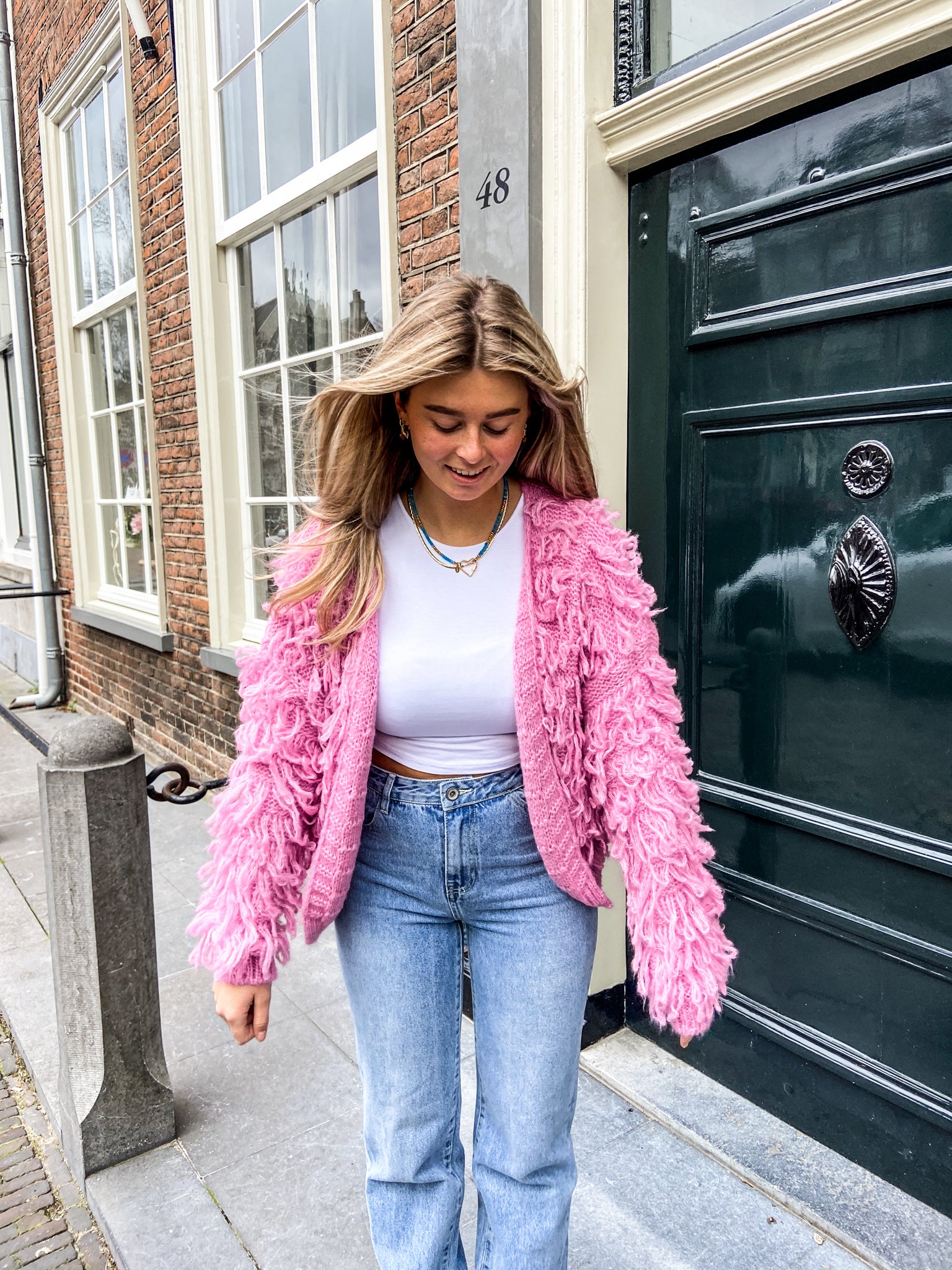 Fringe Vest Bubblegum