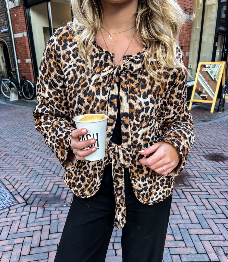 Maeve Leopard Jacket