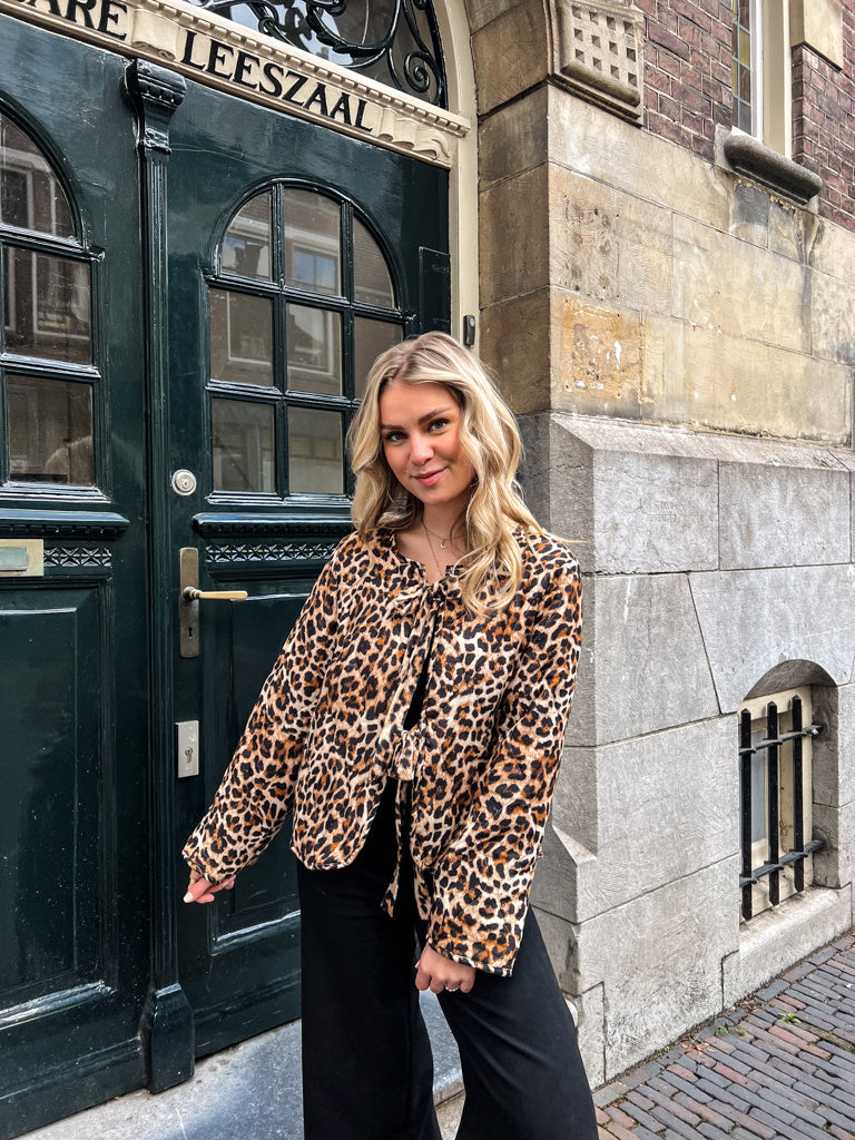 Maeve Leopard Jacket