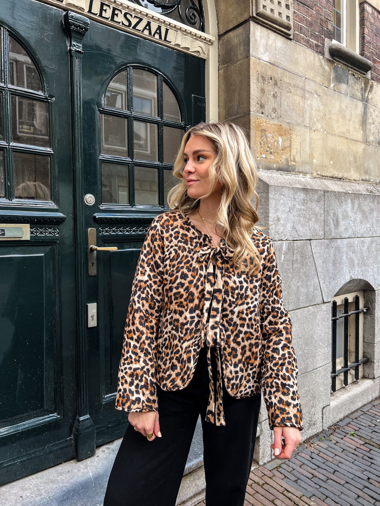 Maeve Leopard Jacket