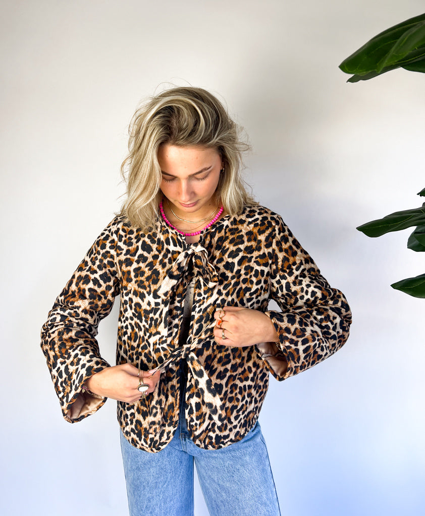 Maeve Leopard Jacket