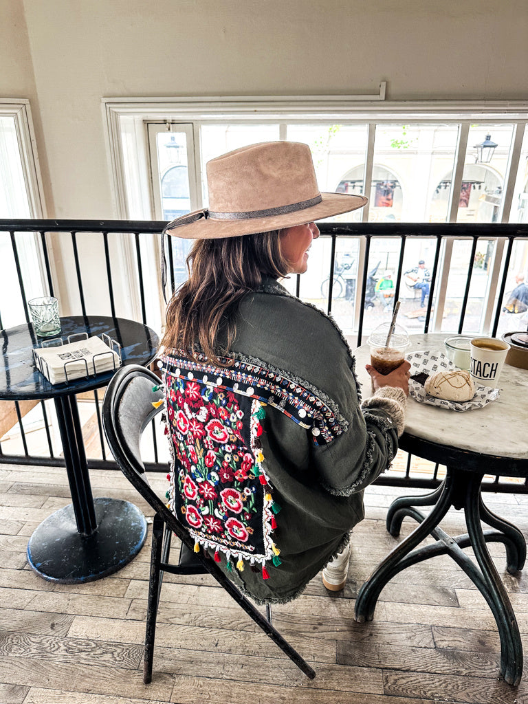 Maia Boho Jacket Green